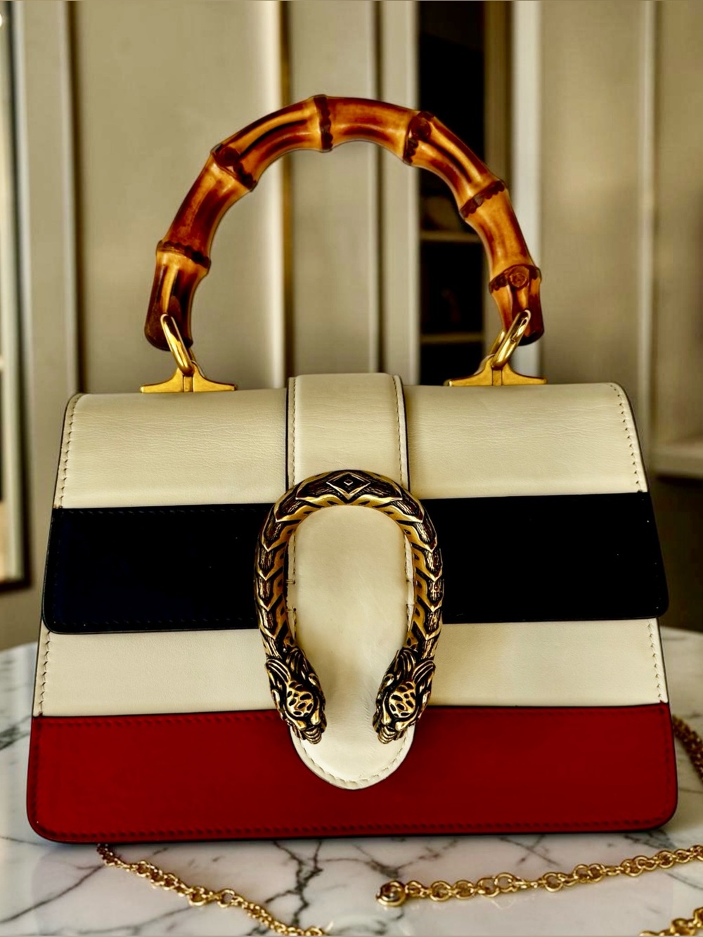 Gucci Dionysus Bamboo Top Handle Bag - Picture 1 of 9